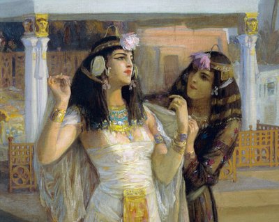Kleopátra a Philae teraszain alkotó: Frederick Arthur Bridgman