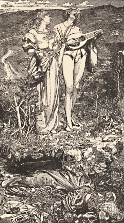 A világ szerelme Christina Rossetti költeményéből, c 1850-1900, 1923 alkotó: Frederick Augustus Sandys