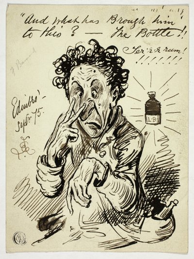 És mi vitte őt idáig? - A palack!! alkotó: Frederick Barnard