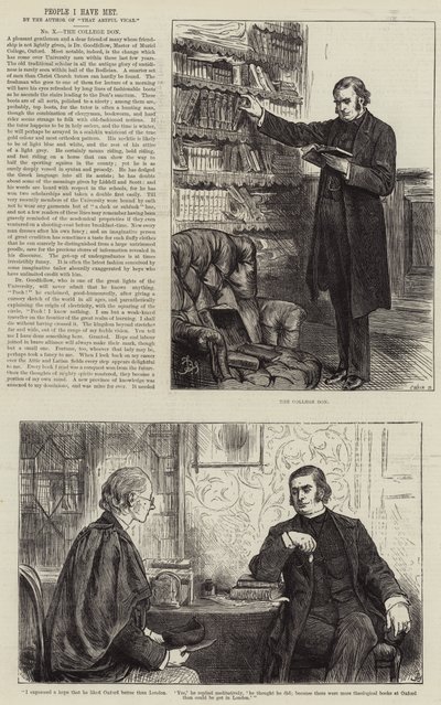 Emberek, akikkel találkoztam, a Kollégium Don alkotó: Frederick Barnard