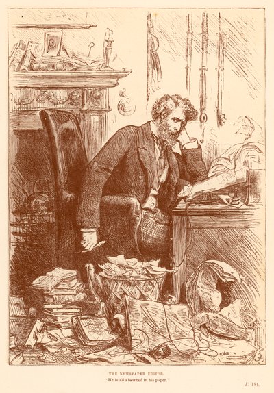 Az újság szerkesztője alkotó: Frederick Barnard