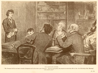 Az újság szerkesztője alkotó: Frederick Barnard