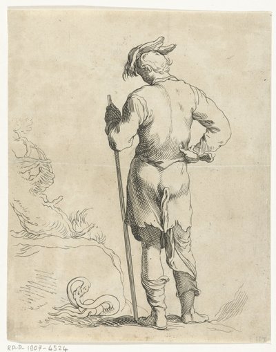 álló ember Abraham Bloemaert rajzkönyve (sorozat címe) alkotó: Frederick Bloemaert