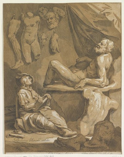 Címlap: Abraham Bloemaert, Eredeti és híres konstryk rajzkönyv. 1. rész alkotó: Frederick Bloemaert
