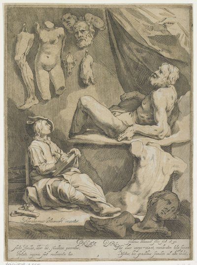 Eredeti és neves tervezési rajzkönyv címlapja Címlap: Abraham Bloemaert, Eredeti és híres konstryk rajzkönyv. 1. rész alkotó: Frederick Bloemaert