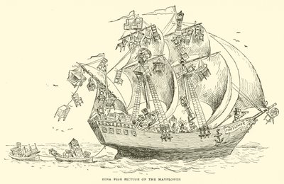 Jóhiszemű kép a Mayflowerről alkotó: Frederick Burr Opper