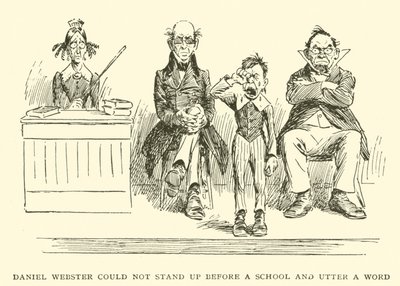Daniel Webster nem tudott felállni egy iskola előtt és egy szót sem szólni alkotó: Frederick Burr Opper