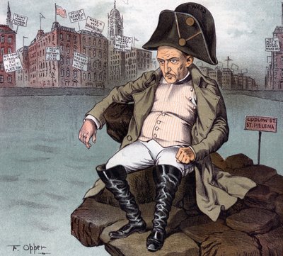A "Wall Street kis Napóleonja" száműzetésben Frederick Burr Opper által alkotó: Frederick Burr Opper
