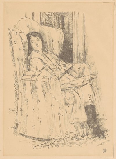 Deshabille, 1918. alkotó: Frederick Childe Hassam