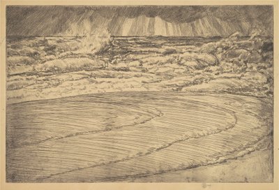 Heavy Surf, High Tide, Easthampton, 1920. alkotó: Frederick Childe Hassam