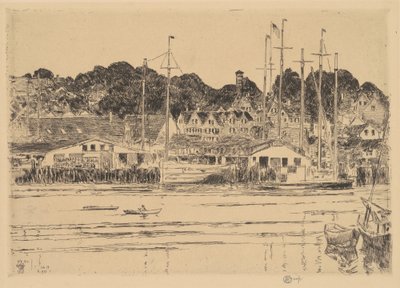 Inner Harbor, Gloucester, 1923. alkotó: Frederick Childe Hassam