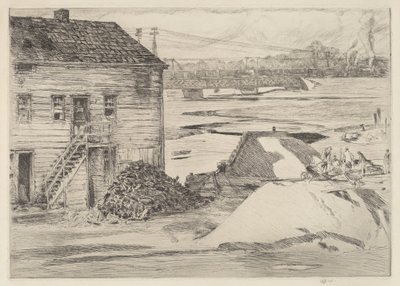 Apály, Cos Cob Bridge, 1915. alkotó: Frederick Childe Hassam