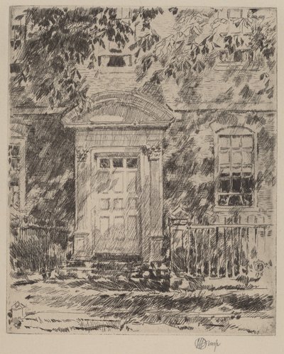 Portsmouth Doorway, 1916. alkotó: Frederick Childe Hassam