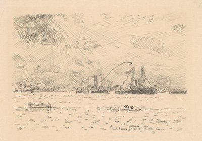 A flotta visszatérése, 1918. alkotó: Frederick Childe Hassam
