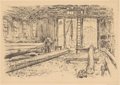 A Spar Shop, Gloucester, 1918. alkotó: Frederick Childe Hassam