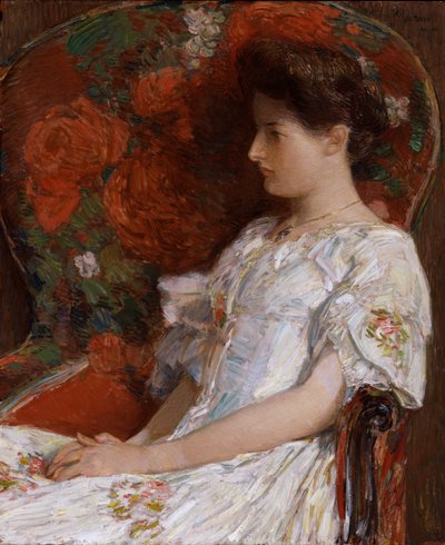 A viktoriánus szék, 1906. alkotó: Frederick Childe Hassam