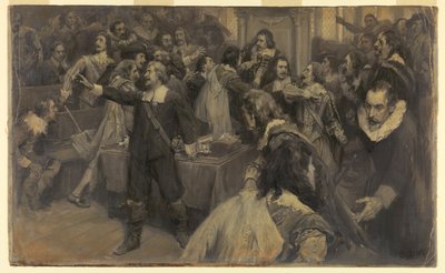 Jelenet a Parlamentben, 1629. március 2 alkotó: Frederick Coffay Yohn