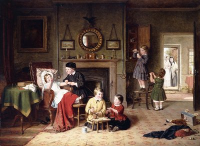 Játszó doktor, 1863 alkotó: Frederick Daniel Hardy