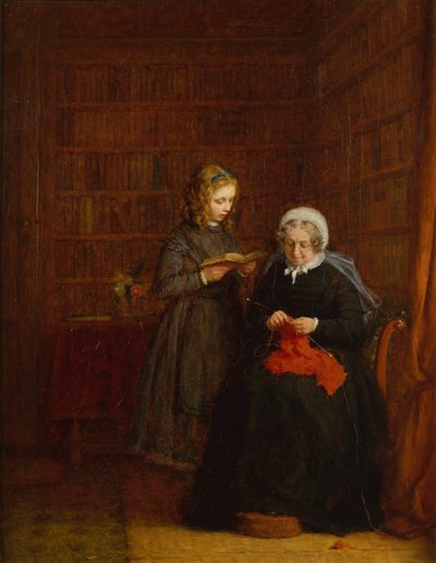 Mrs Hearne és unokahúga, Fanny Sowman portréja alkotó: Frederick Daniel Hardy