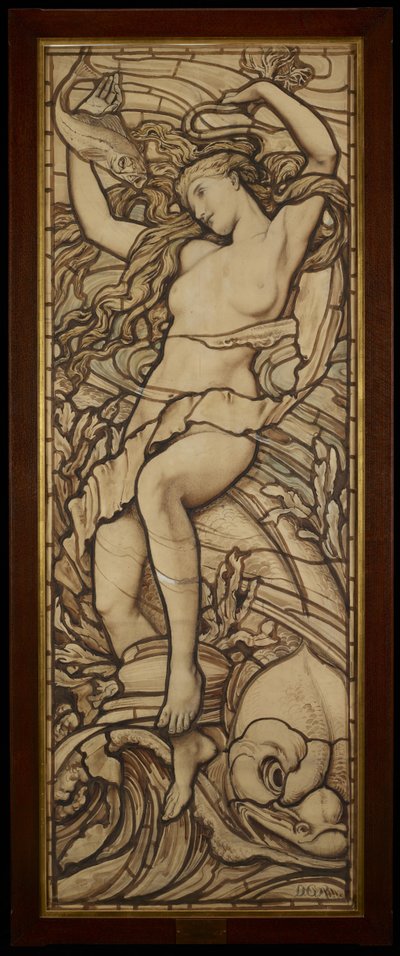 Víz, a "Négy elem" sorozatból, 1888-89 körül alkotó: Frederick G. Smith
