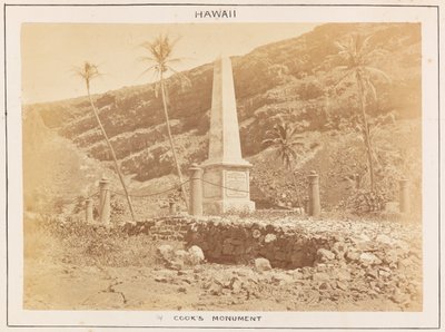 Csendes-óceáni állomás a HMS Triumph-on - 14. tábla, Cooks emlékmű, Hawaii. alkotó: Frederick George Denham Bedford