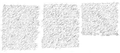 I. Erzsébet angol királynő levele VI. Jakabnak, Skóciának, 1588 1865. alkotó: Frederick George Netherclift