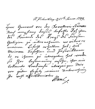 I. Pál orosz császár levele Numsen tábornoknak, 1799 1865. alkotó: Frederick George Netherclift