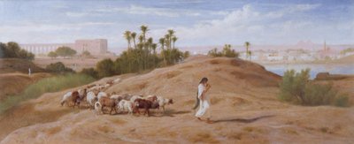 Kecskecsorda Kairó közelében alkotó: Frederick Goodall