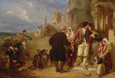 A Bretagne-i hadköteles távozása alkotó: Frederick Goodall