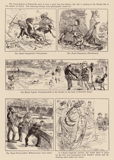 Rajzok a "Punch"-ból (litográfia) alkotó: Frederick Henry Townsend