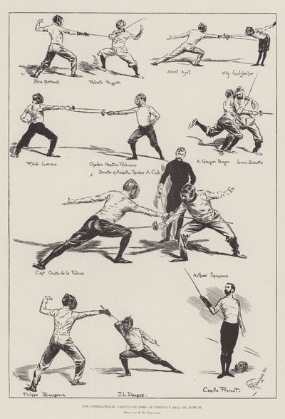 Nemzetközi Assault-at-Arms a Steinway Hallban június 15-én alkotó: Frederick Henry Townsend