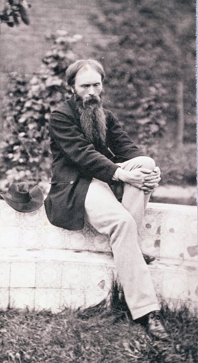Sir Edward Burne-Jones (1833-98) portréja (szépia fotó) alkotó: Frederick Hollyer