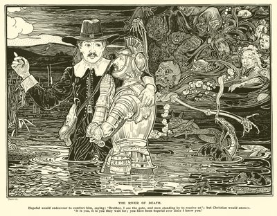 A Halál folyója (metszet) alkotó: Frederick Hurten Rhead