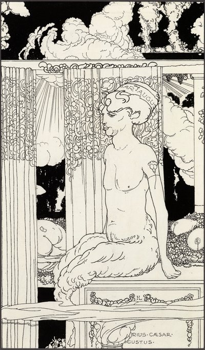 Az arany Tiberius faunja, 1910 körül alkotó: Frederick Ilbery Lynch