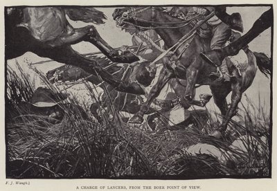 Lancerek töltése, búr szemszögből (litho) alkotó: Frederick Judd Waugh