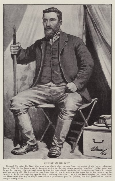 Christian De Wet (litho) alkotó: Frederick Judd Waugh
