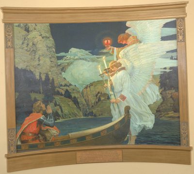 A Szent Grál lovagja, kb. 1912. alkotó: Frederick Judd Waugh