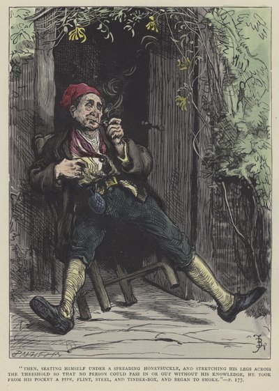 Illusztráció Barnaby Rudge számára alkotó: Frederick L. Bernard