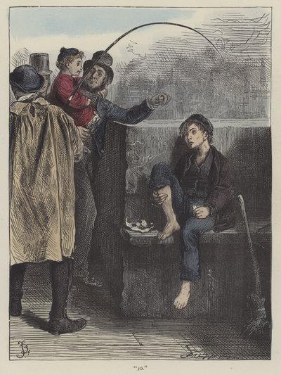 Illusztráció a Bleak House-hoz alkotó: Frederick L. Bernard