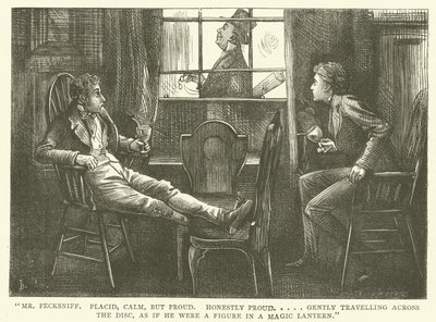 Illusztráció Martin Chuzzlewit számára alkotó: Frederick L. Bernard