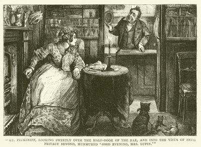 Illusztráció Martin Chuzzlewit számára alkotó: Frederick L. Bernard