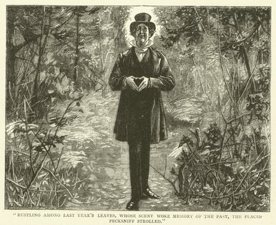 Illusztráció Martin Chuzzlewit számára alkotó: Frederick L. Bernard