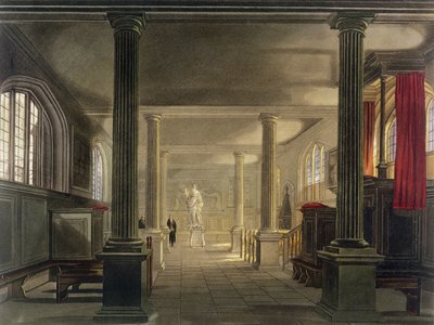 A cambridge-i jogi kar belseje a „The History of Cambridge”-ből, Joseph Constantine Stadler (fl.1780-1812) metszete, pub. R. Ackermann, 1815 (színes akvatinta) alkotó: Frederick Mackenzie