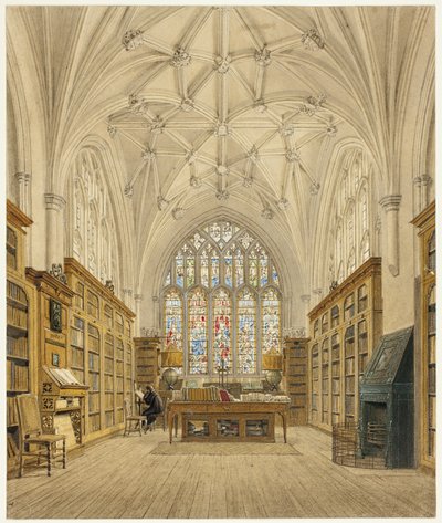 A Winchester College könyvtára alkotó: Frederick Mackenzie
