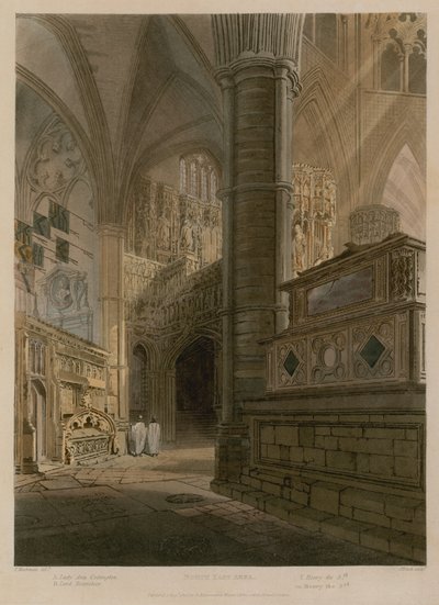 North East Area, Westminster Abbey, London alkotó: Frederick Mackenzie