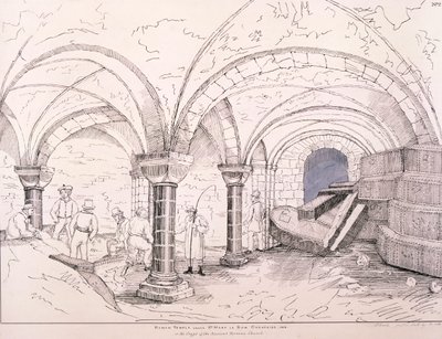 St Mary-le-Bow kriptája, 1819 alkotó: Frederick Nash