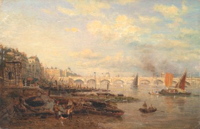 A Temze és a Waterloo híd a Somerset House-tól alkotó: Frederick Nash
