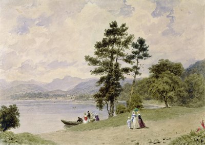Windermere, Low Wood-ból (wc papíron) alkotó: Frederick Nash