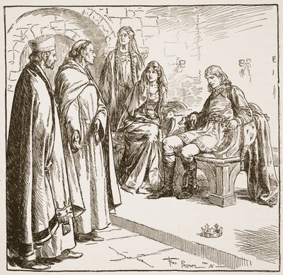 Dunstan, Edwy és Elgiva, illusztráció a 