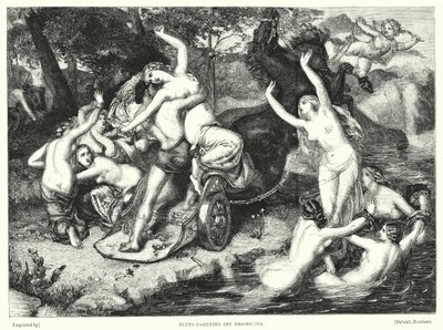 A Plútó elhordja a Proserpine-t (metszet) alkotó: Frederick Richard Pickersgill